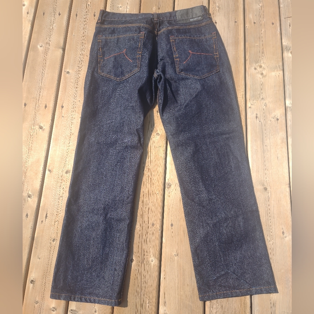Rocawear Jeans - Straight Fit - Men's 36 x 32 - Dark Indigo - Y2K - Picture 2 of 10